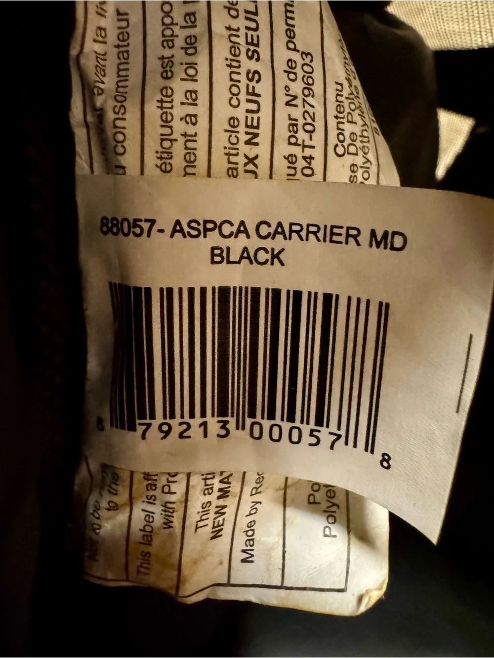 Black Soft-Sided Pet Travel Carrier with Ventilated Mesh